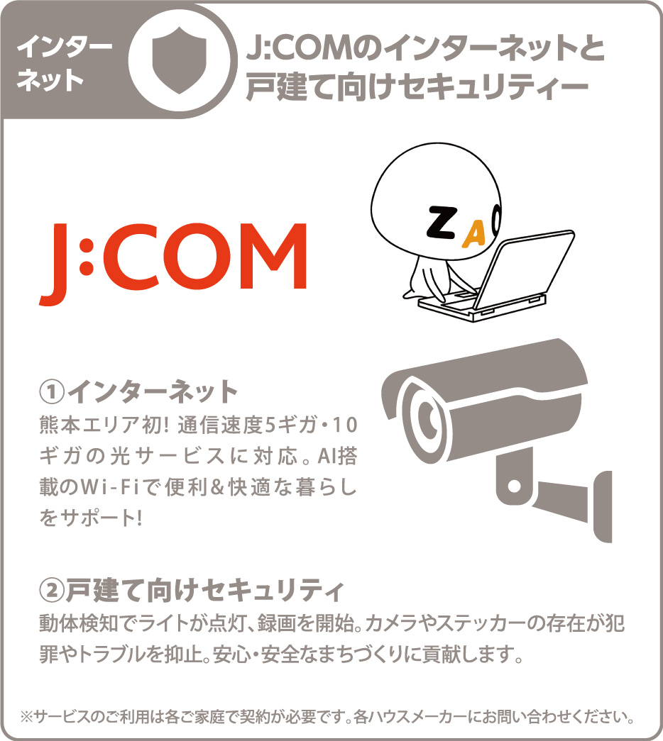 J:COMのインターネットと戸建て向けセキュリティー